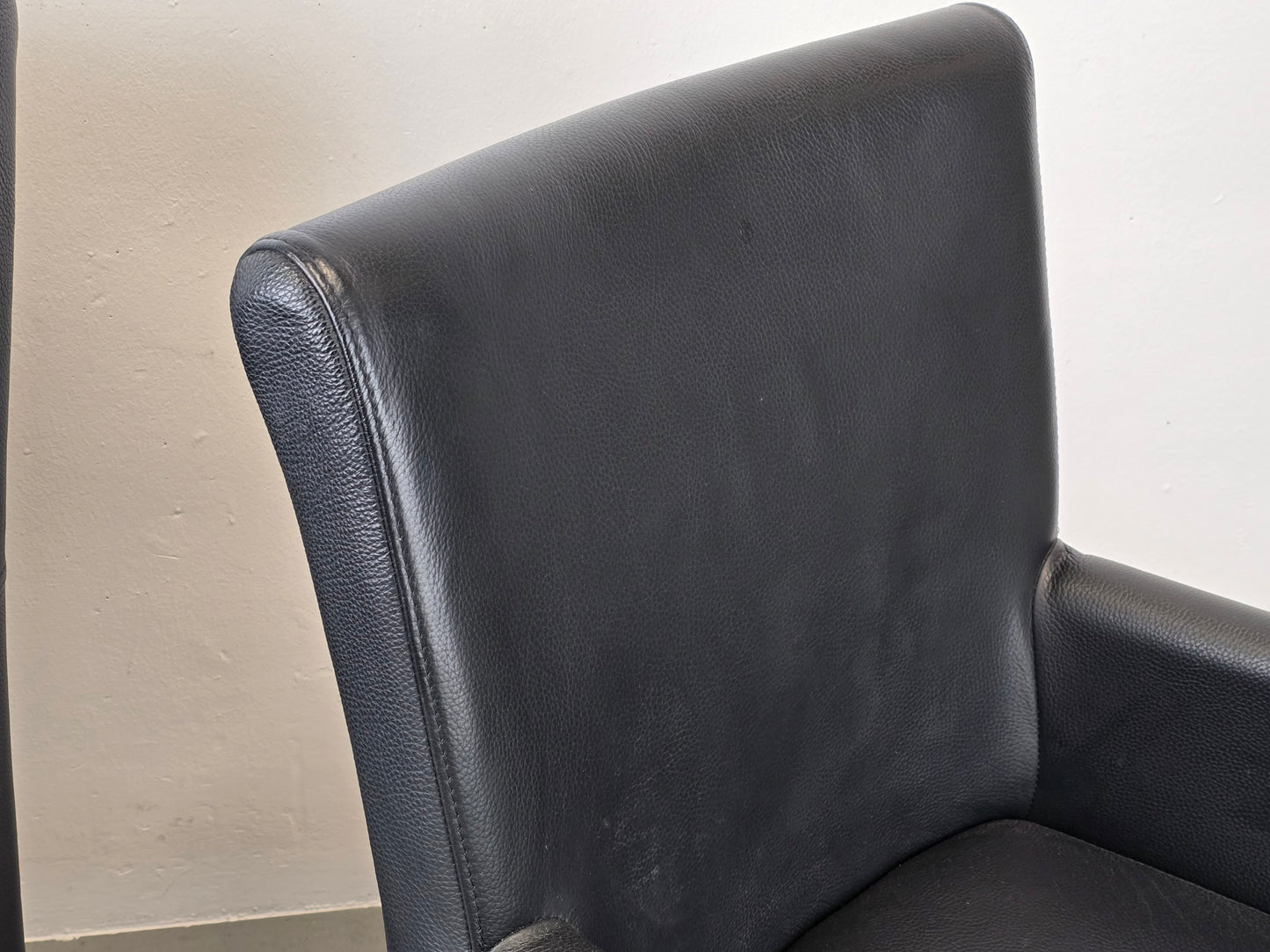 MUSTERRING ARMLEHNEN STUHL schwarz leder esszimmer esstisch küche