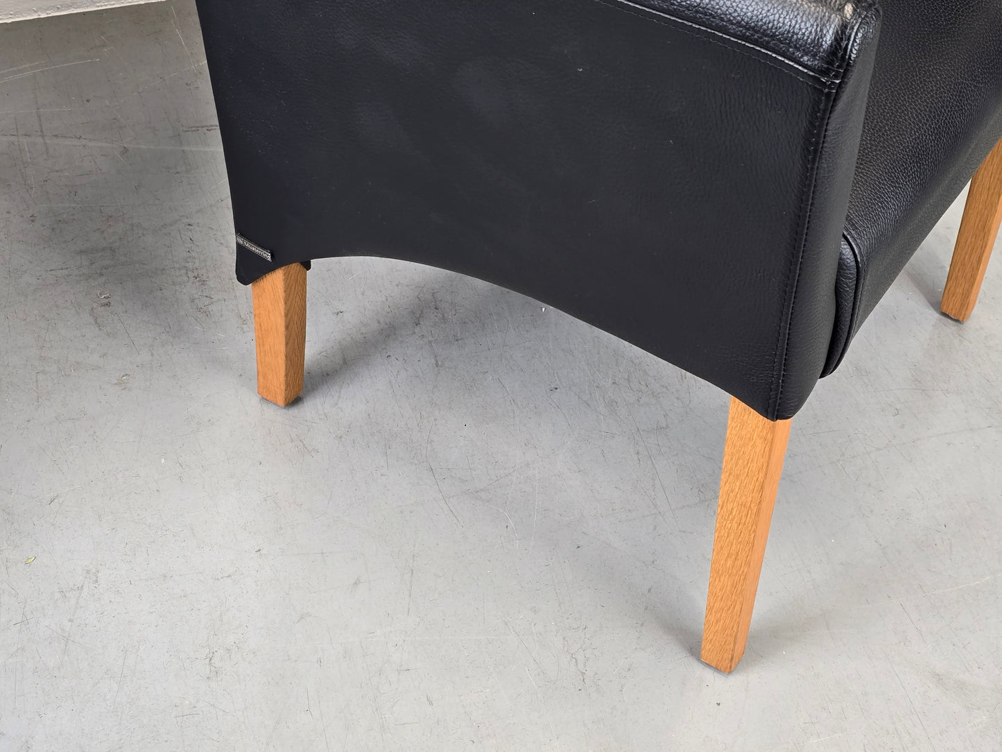 MUSTERRING ARMLEHNEN STUHL schwarz leder esszimmer esstisch küche
