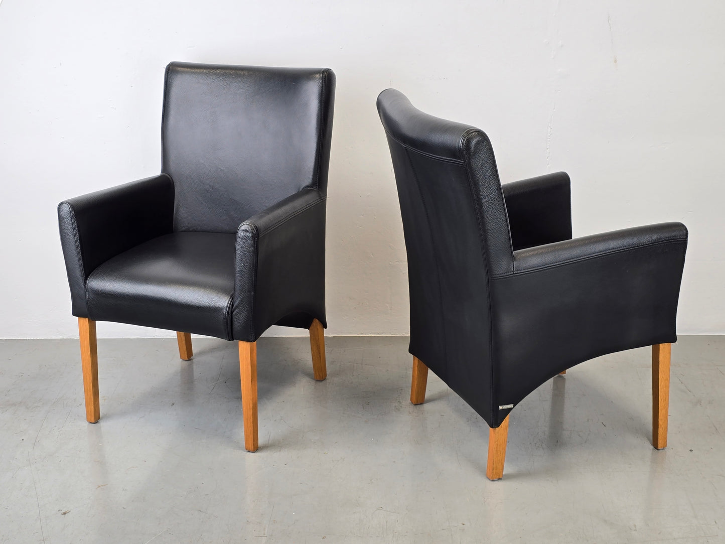 MUSTERRING ARMLEHNEN STUHL schwarz leder esszimmer esstisch küche