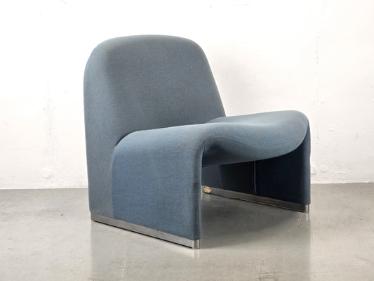CASTELLI SESSEL lounge tv stuhl taupe 1970er Giancarlo Piretti alky