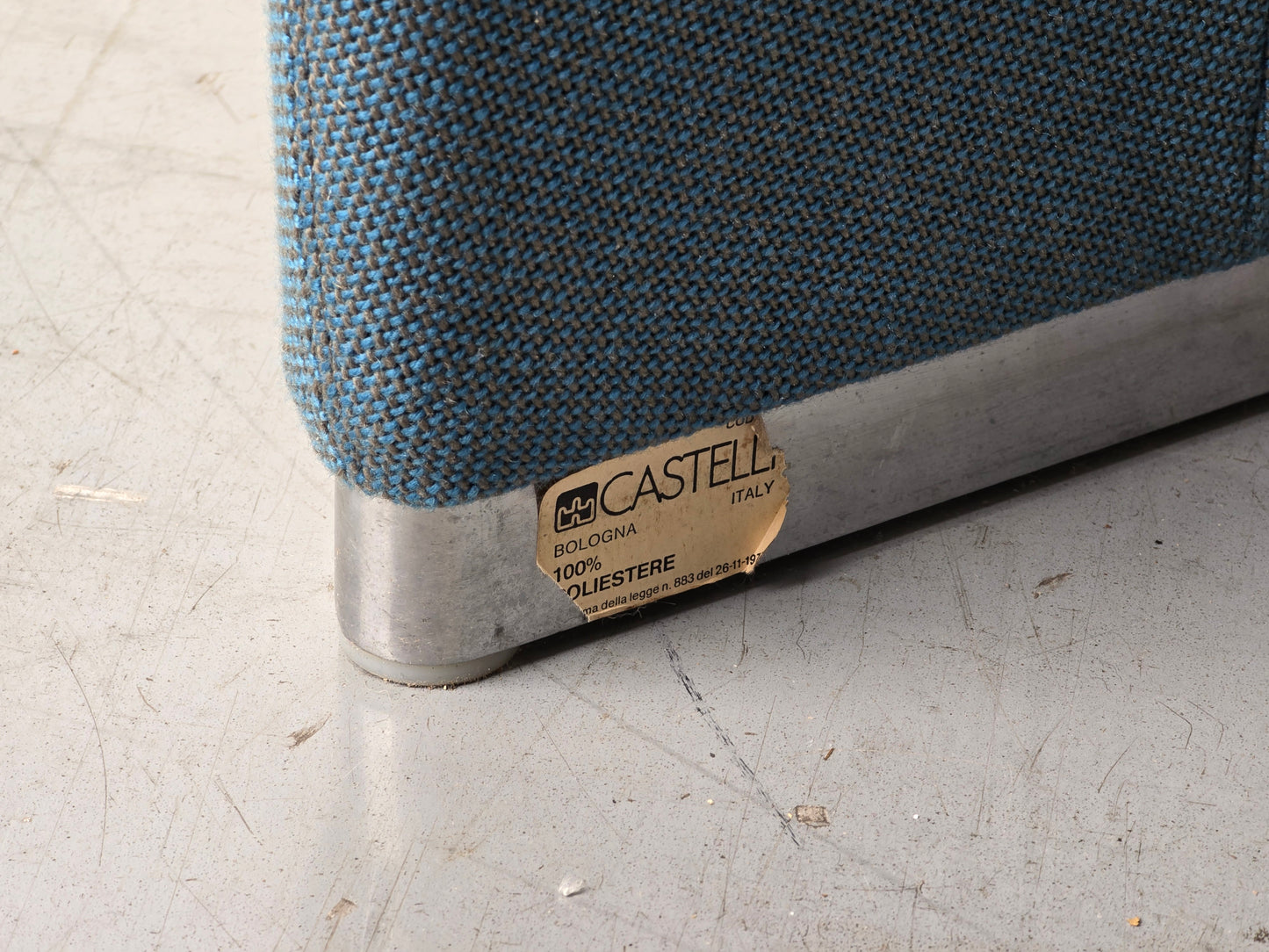 CASTELLI SESSEL lounge tv stuhl taupe 1970er Giancarlo Piretti alky