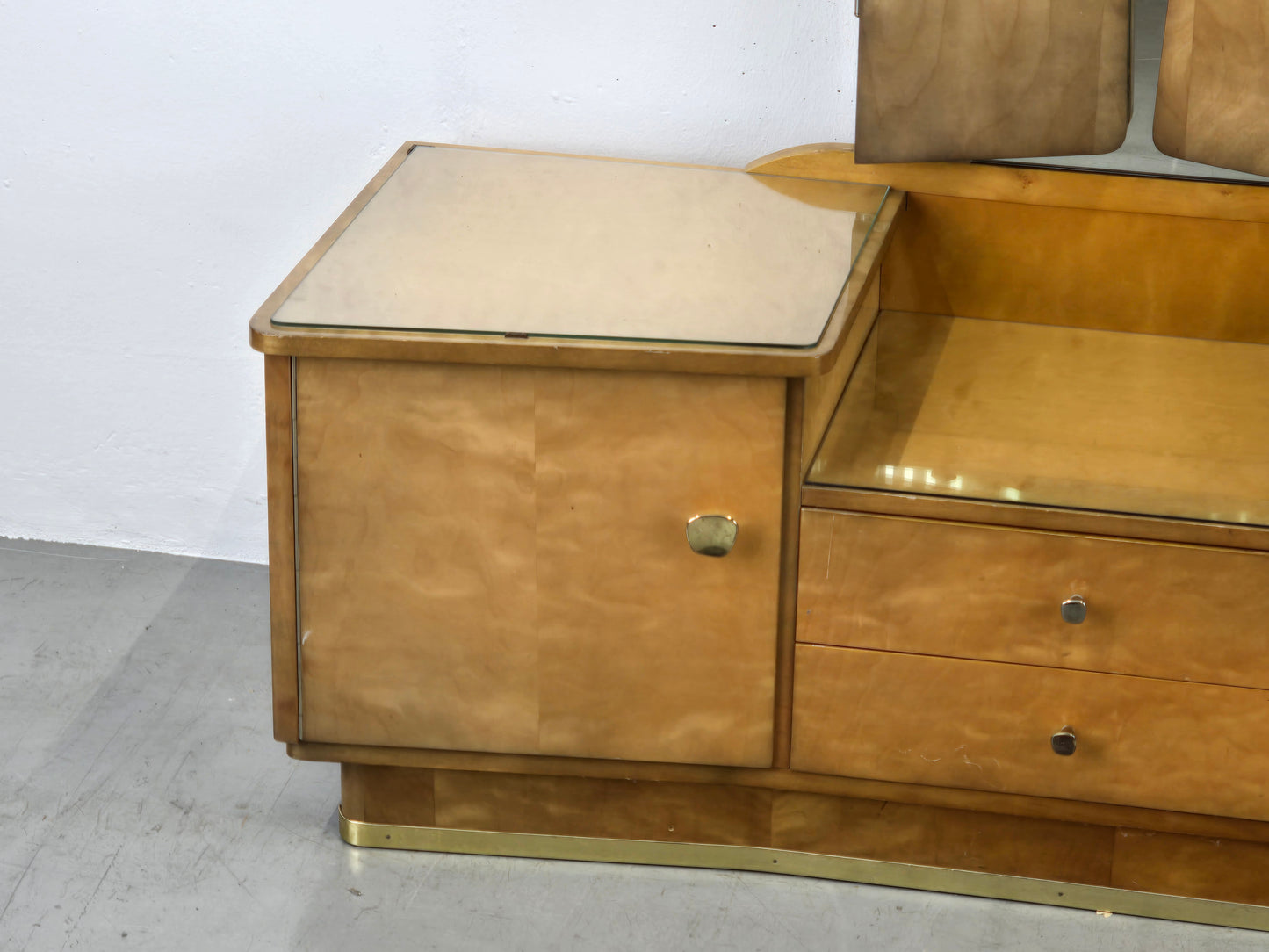 MID CENTURY SPIEGELKOMMODE kommode Schminktisch spiegel garderobe flur vintage