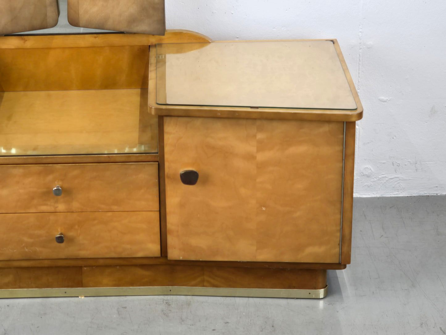 MID CENTURY SPIEGELKOMMODE kommode Schminktisch spiegel garderobe flur vintage