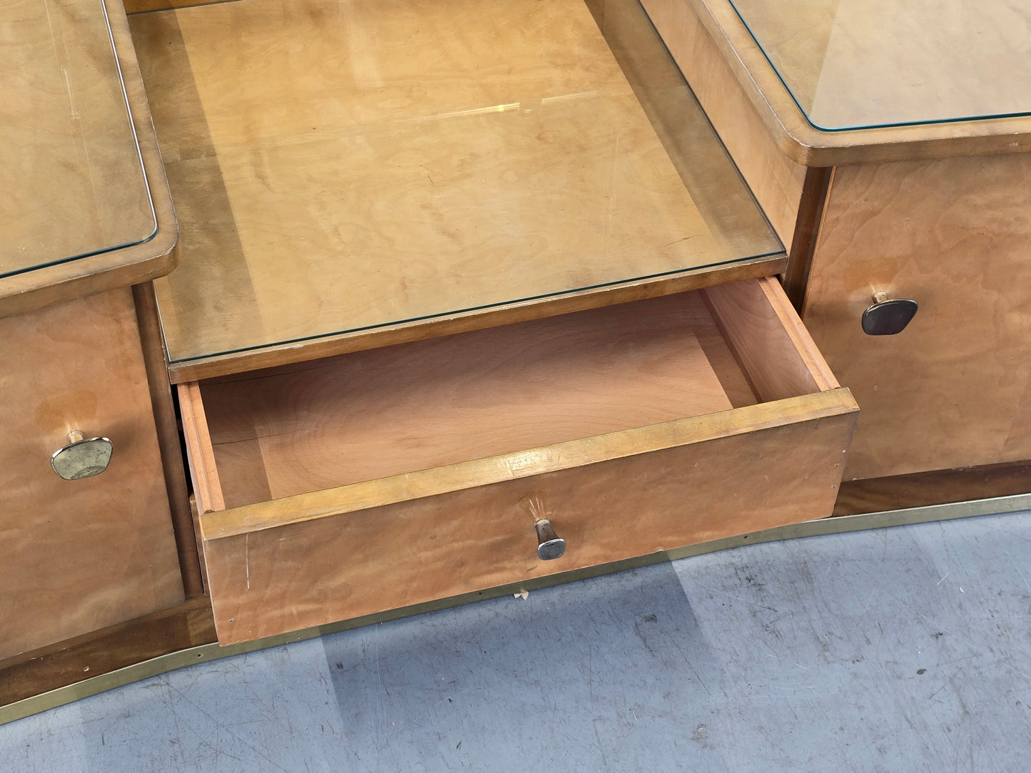 MID CENTURY SPIEGELKOMMODE kommode Schminktisch spiegel garderobe flur vintage