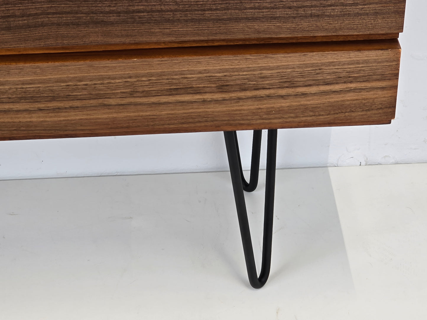 MID CENTURY SIDEBOARD nussbaum holz kommode schubladen tv board