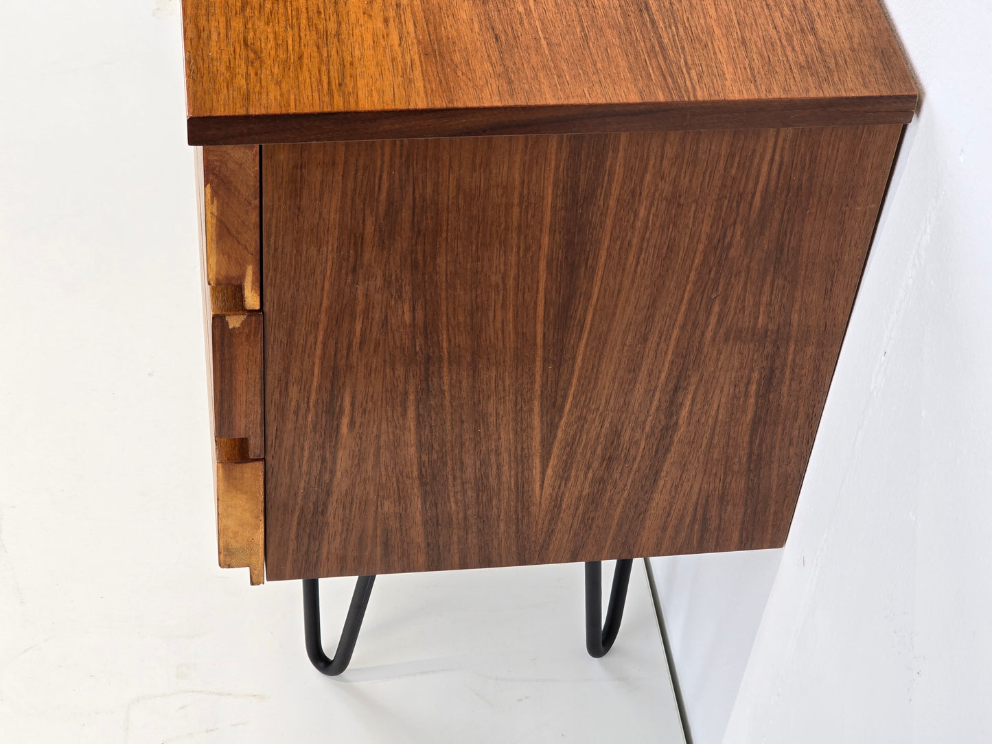 MID CENTURY SIDEBOARD nussbaum holz kommode schubladen tv board
