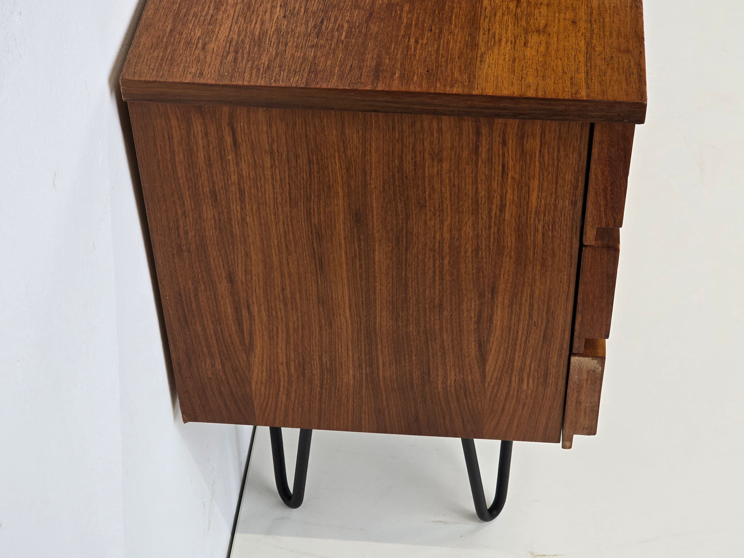 MID CENTURY SIDEBOARD nussbaum holz kommode schubladen tv board