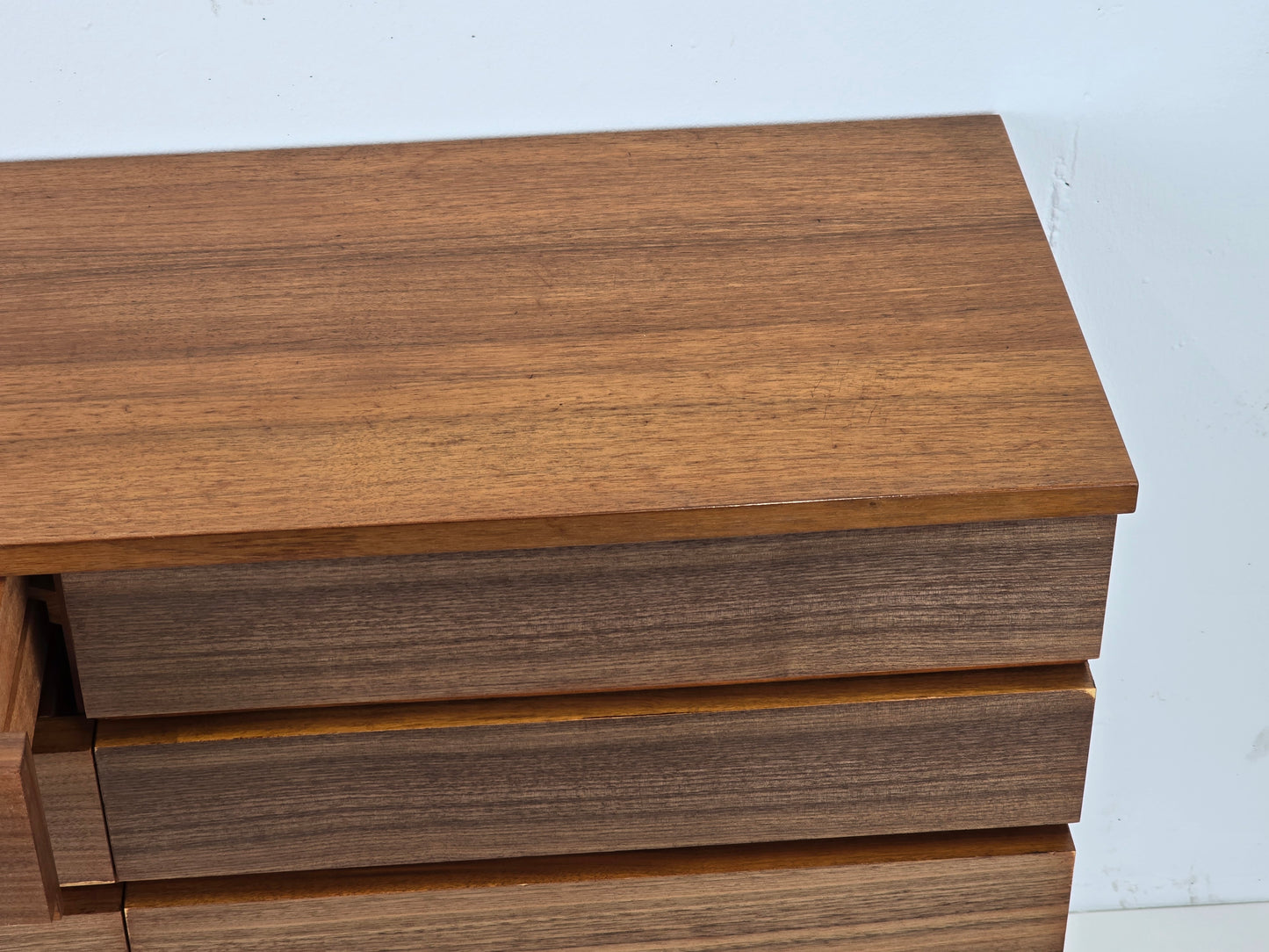MID CENTURY SIDEBOARD nussbaum holz kommode schubladen tv board