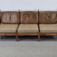 DANISH TEAK SOFA vintage couch holz mid century sessel tv wohnzimmer