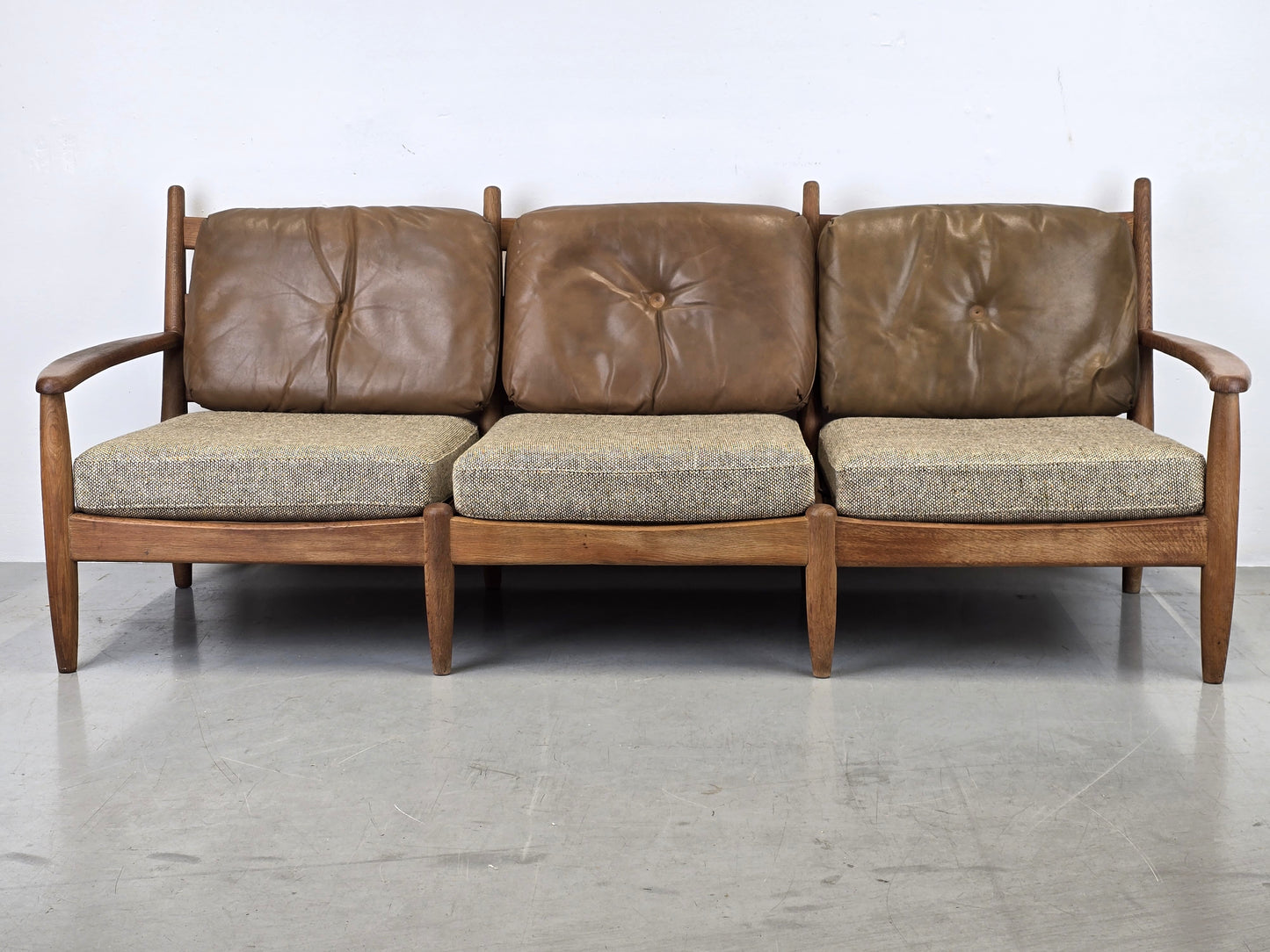 DANISH TEAK SOFA vintage couch holz mid century sessel tv wohnzimmer