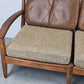 DANISH TEAK SOFA vintage couch holz mid century sessel tv wohnzimmer