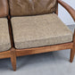 DANISH TEAK SOFA vintage couch holz mid century sessel tv wohnzimmer