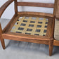 DANISH TEAK SOFA vintage couch holz mid century sessel tv wohnzimmer