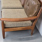 DANISH TEAK SOFA vintage couch holz mid century sessel tv wohnzimmer