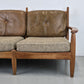 DANISH TEAK SOFA vintage couch holz mid century sessel tv wohnzimmer