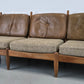 DANISH TEAK SOFA vintage couch holz mid century sessel tv wohnzimmer