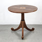 ANTIK KLAPPTISCH kipp beistelltisch esstisch rund holz kaffeetisch intasien biedermeier