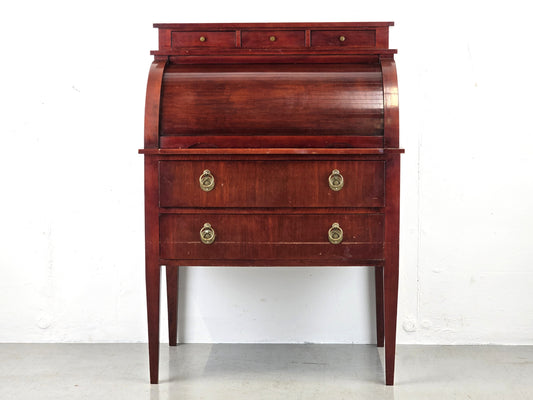 VINTAGER SEKRETÄR kommode schreibtisch mahagoni holz minibar