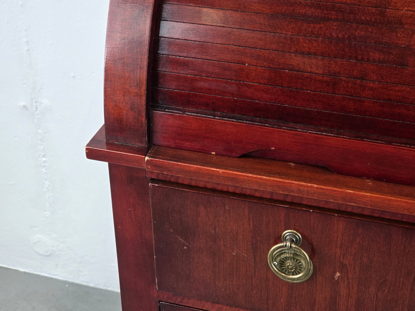 VINTAGER SEKRETÄR kommode schreibtisch mahagoni holz minibar