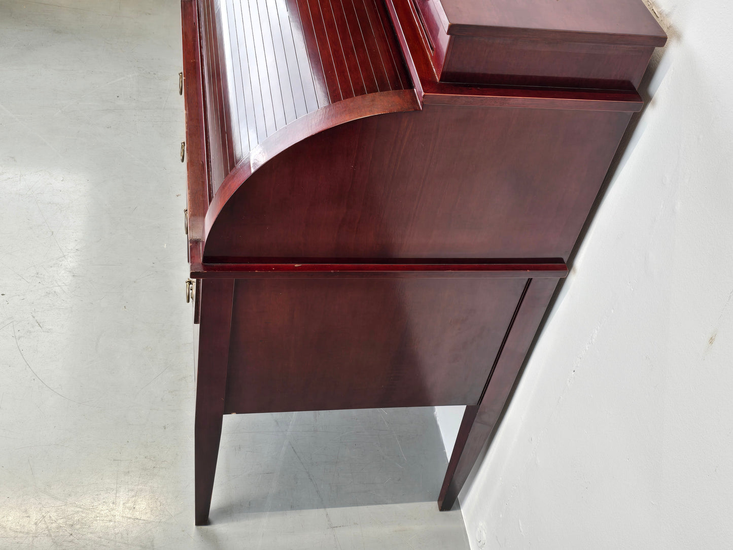 VINTAGER SEKRETÄR kommode schreibtisch mahagoni holz minibar