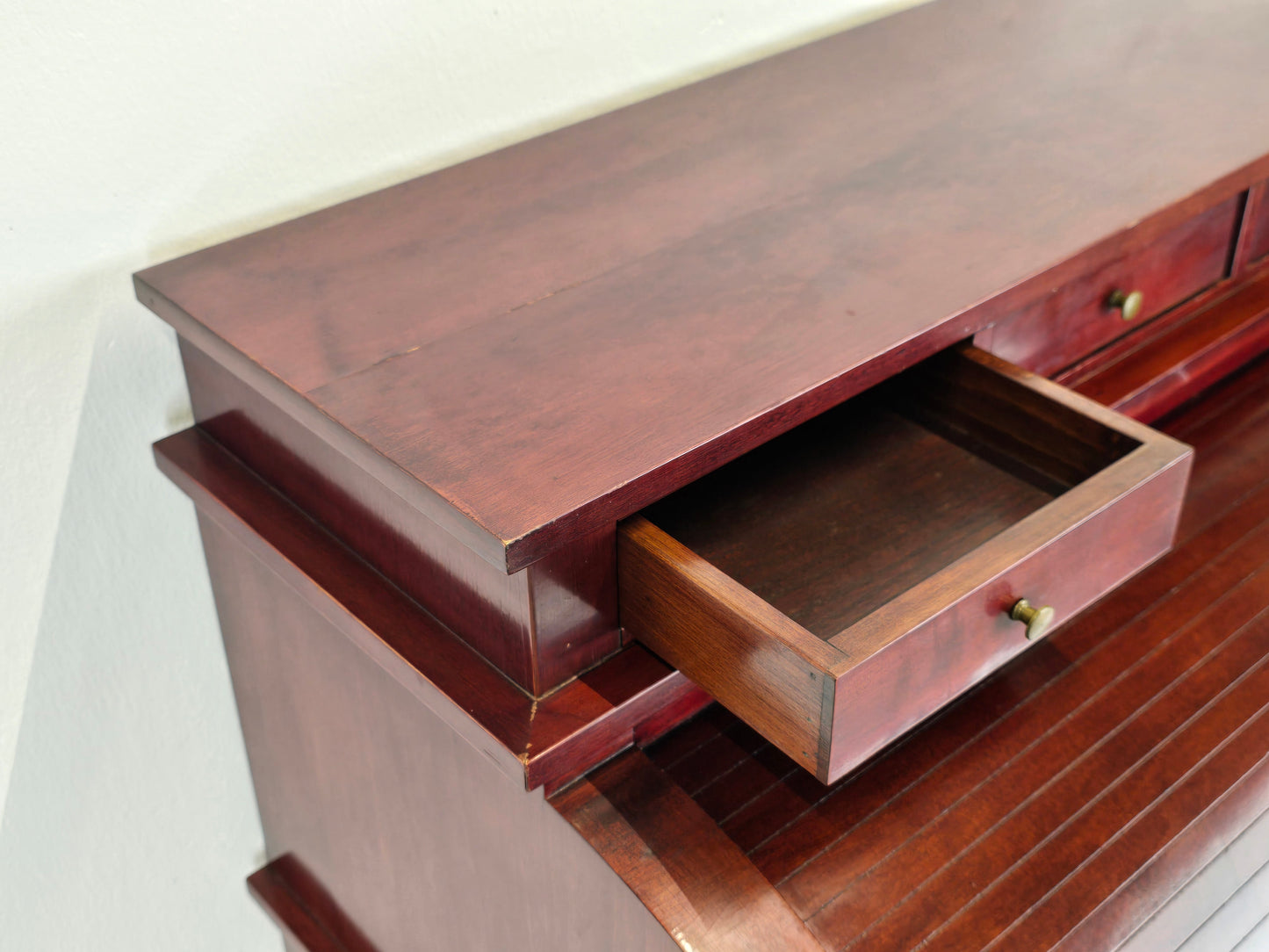 VINTAGER SEKRETÄR kommode schreibtisch mahagoni holz minibar