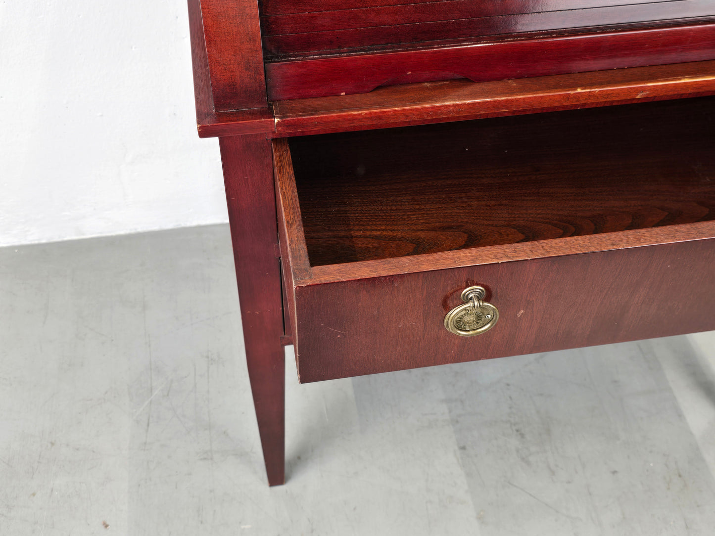 VINTAGER SEKRETÄR kommode schreibtisch mahagoni holz minibar