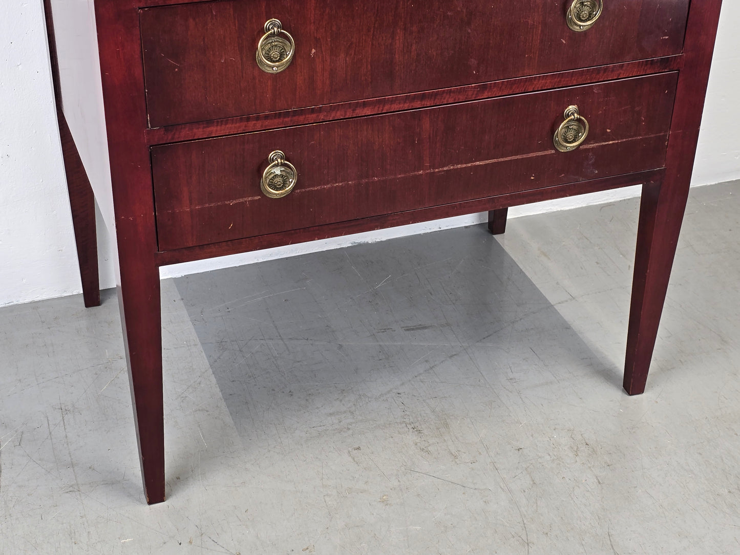 VINTAGER SEKRETÄR kommode schreibtisch mahagoni holz minibar