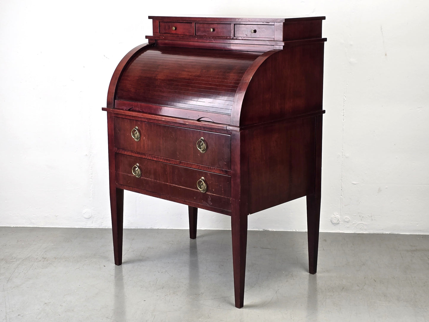 VINTAGER SEKRETÄR kommode schreibtisch mahagoni holz minibar