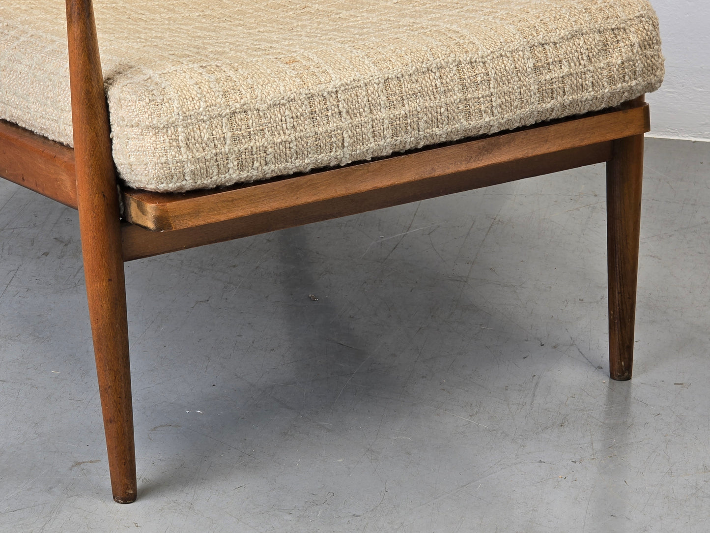 MID CENUTRY SESSEL vintage tv armchair holz 1960er Jahre knoll antimott