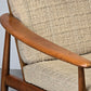 MID CENUTRY SESSEL vintage tv armchair holz 1960er Jahre knoll antimott