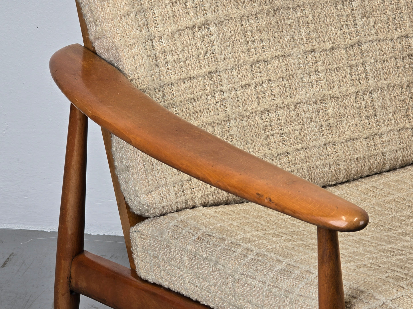 MID CENUTRY SESSEL vintage tv armchair holz 1960er Jahre knoll antimott