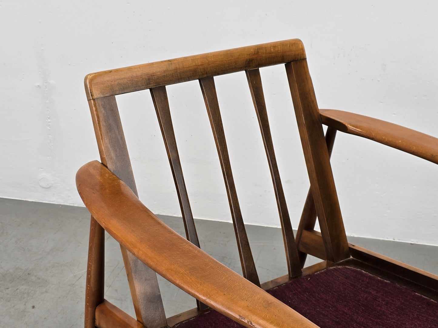 MID CENUTRY SESSEL vintage tv armchair holz 1960er Jahre knoll antimott