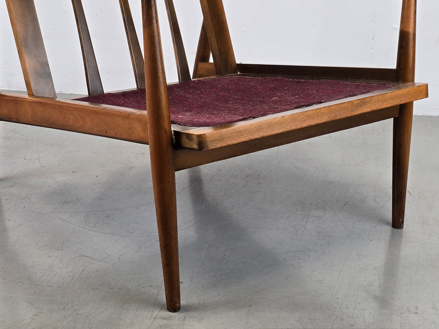 MID CENUTRY SESSEL vintage tv armchair holz 1960er Jahre knoll antimott