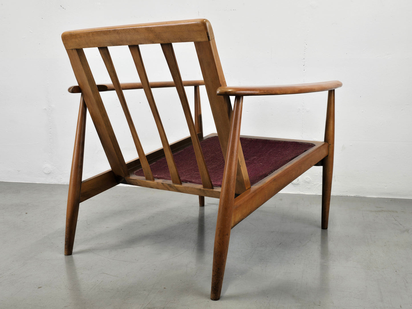 MID CENUTRY SESSEL vintage tv armchair holz 1960er Jahre knoll antimott