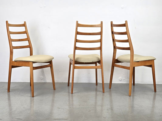 MID CENTURY STÜHLE stuhl küche esszimmer esstisch vintage holz danish