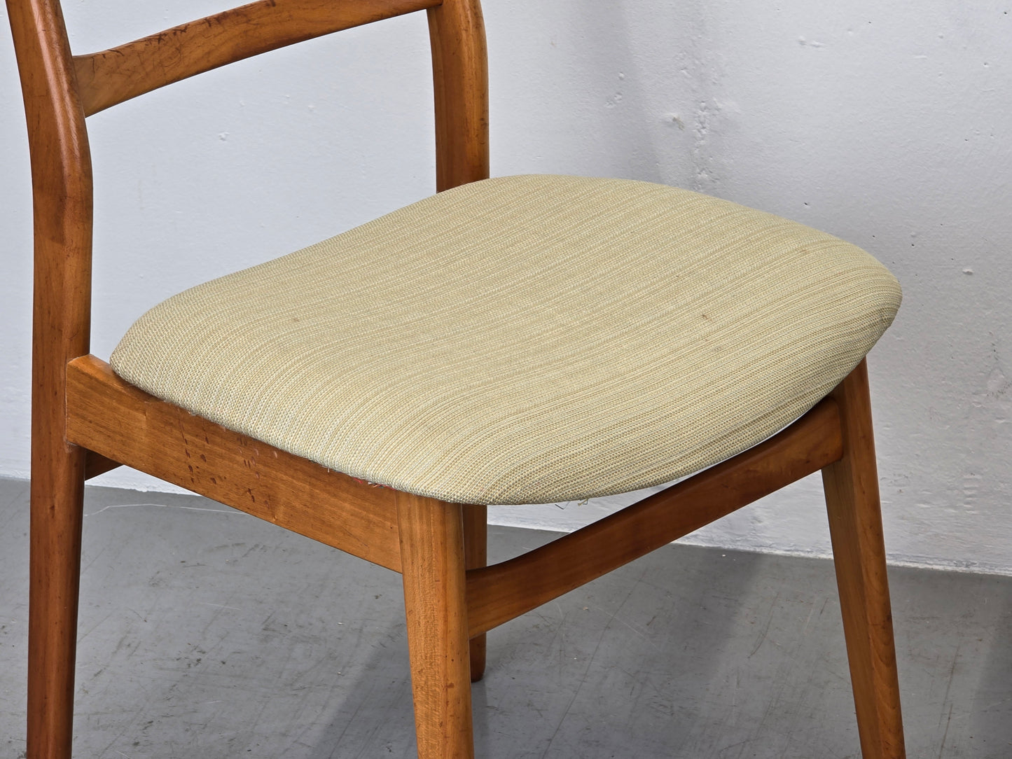 MID CENTURY STÜHLE stuhl küche esszimmer esstisch vintage holz danish