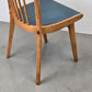 VINTAGE STUHL stühle küche 1950er Jahre holz retro ddr blau esstisch