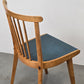 VINTAGE STUHL stühle küche 1950er Jahre holz retro ddr blau esstisch
