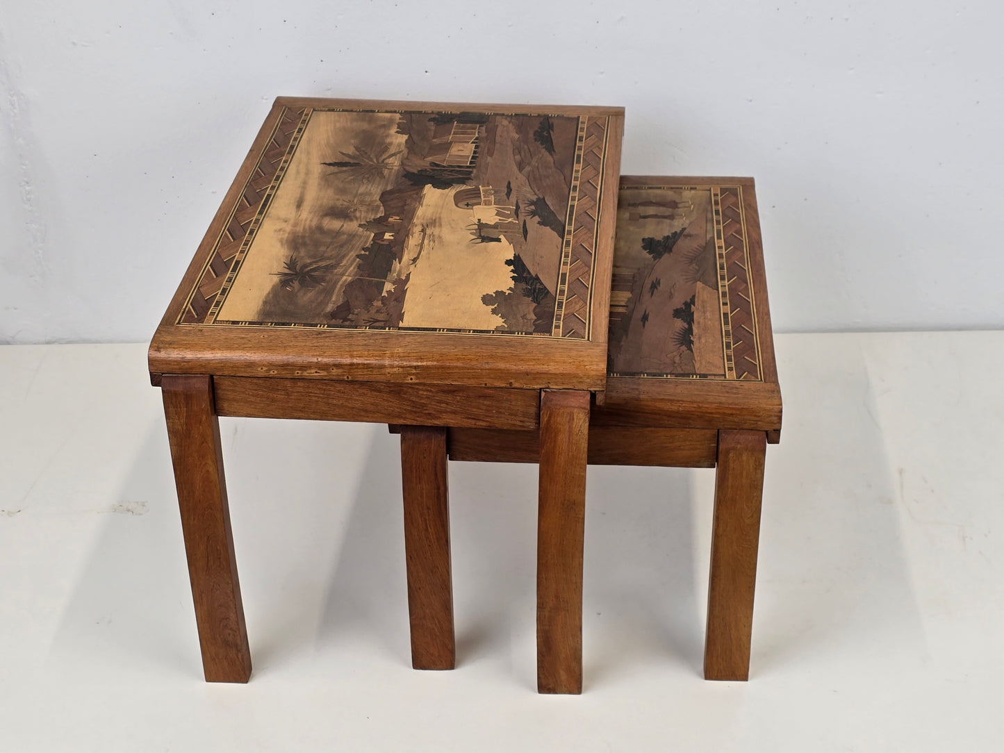 ART DECO SATZTISCHE couchtisch beisteltisch antik Madagaskar vintage tisch