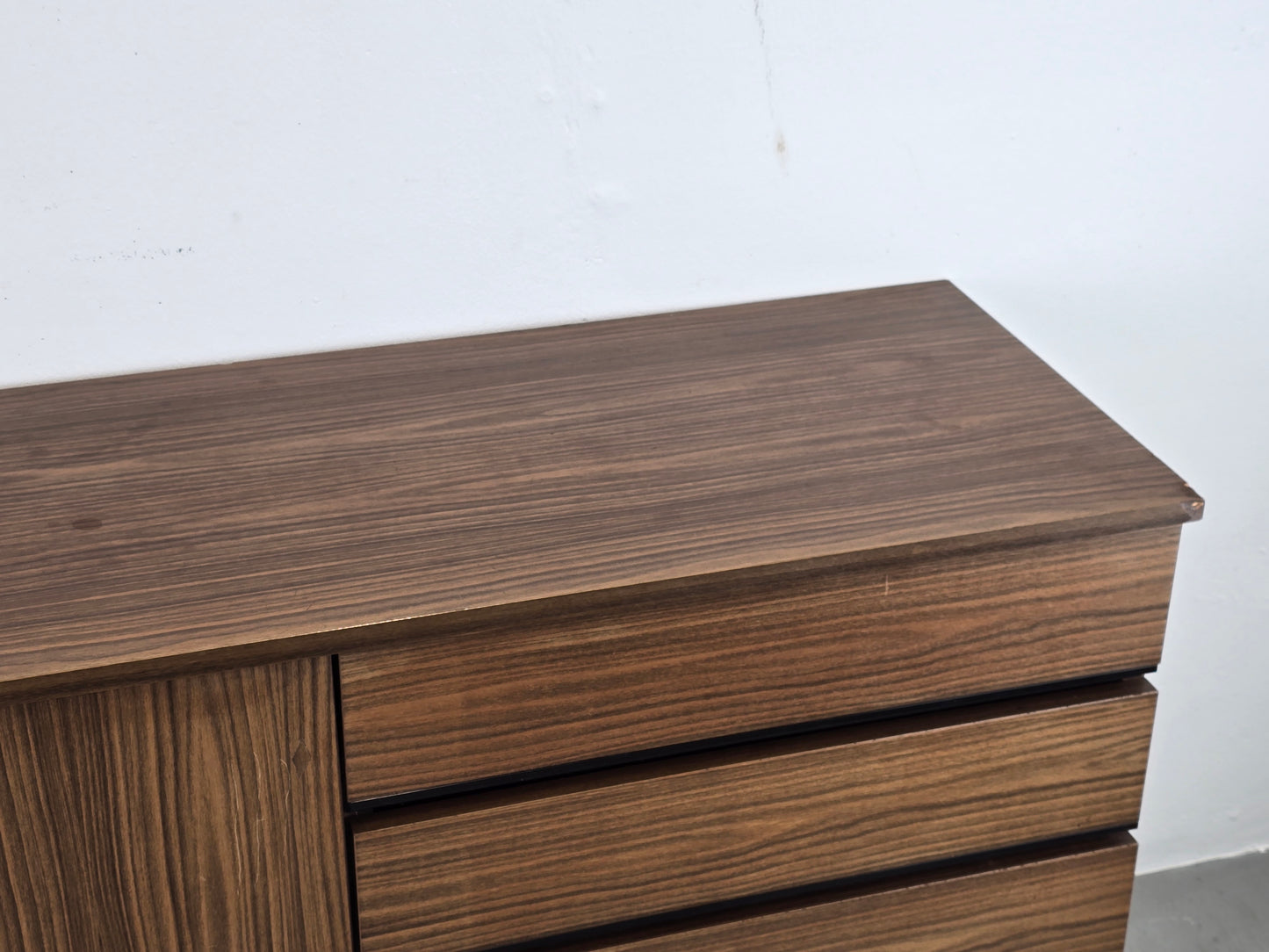 VINTAGE SIDEBOARD kommode tv resopal board ddr retro 1960er braun