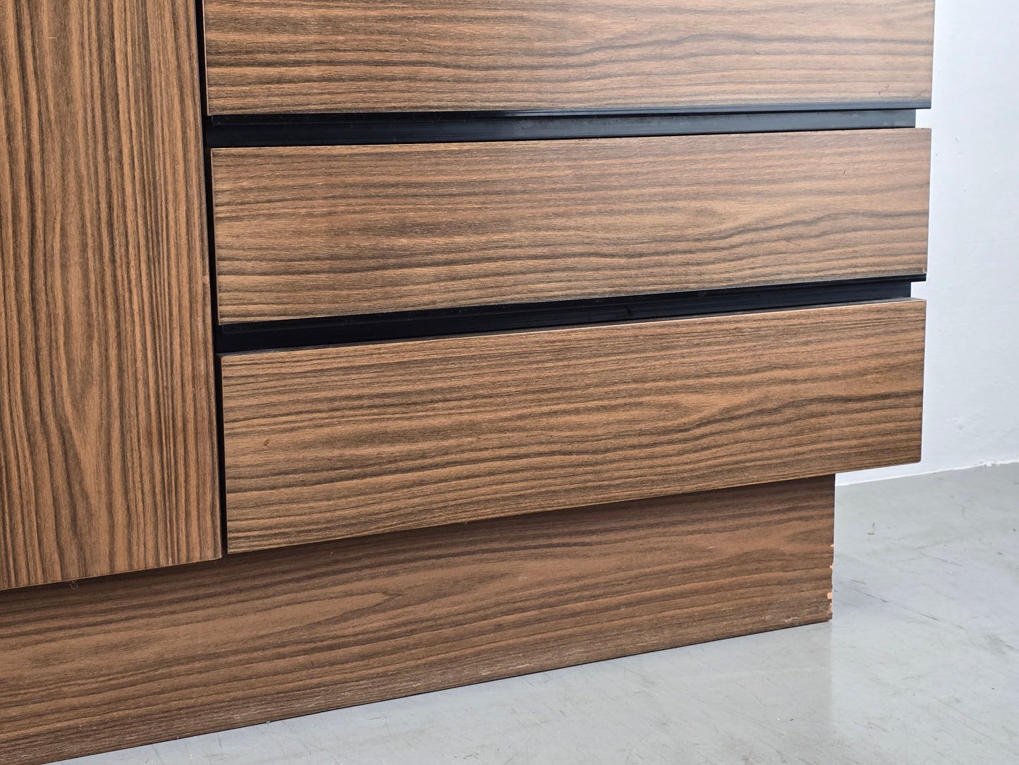 VINTAGE SIDEBOARD kommode tv resopal board ddr retro 1960er braun