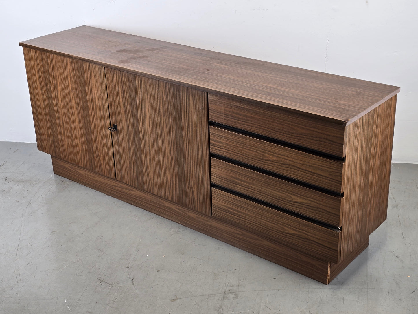 VINTAGE SIDEBOARD kommode tv resopal board ddr retro 1960er braun