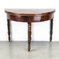 DEMI-LUNE TISCH beistelltisch nussbaum holz antik esstisch küche biedermeier