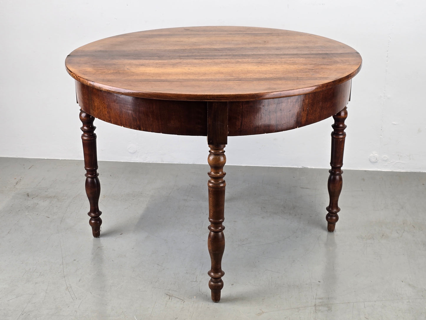 DEMI-LUNE TISCH beistelltisch nussbaum holz antik esstisch küche biedermeier