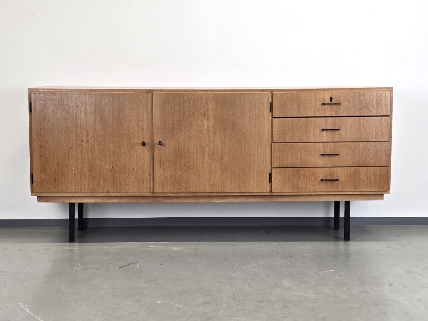 VINTAGE TEAK SIDEBOARD kommode tv board holz mid century