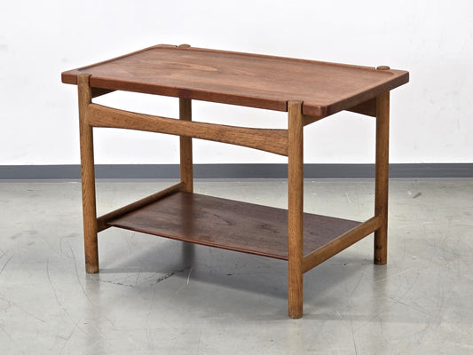 HANS J WEGNER TEAK TISCH couchtisch servierwagen holz beistelltisch massiv