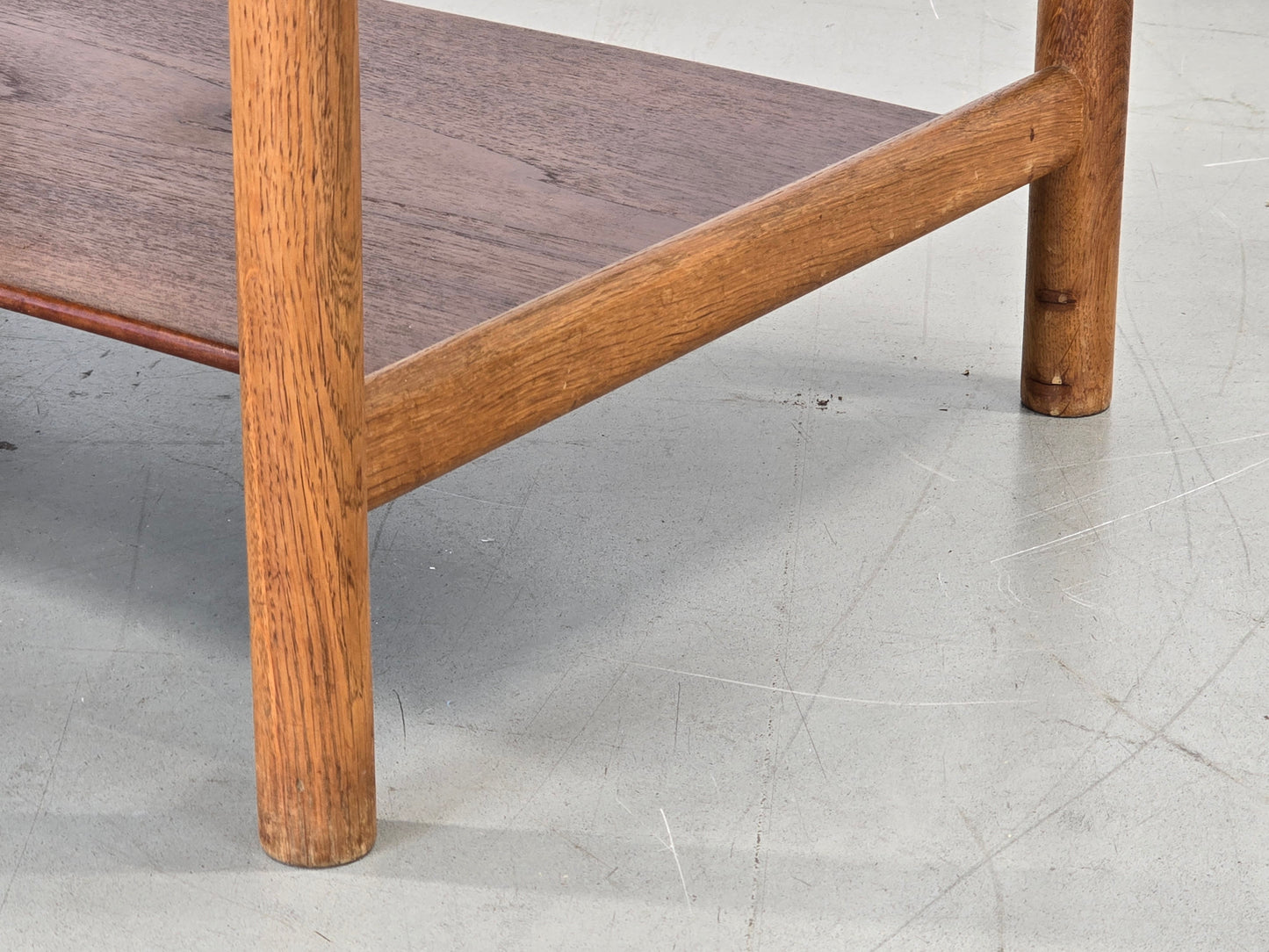 HANS J WEGNER TEAK TISCH couchtisch servierwagen holz beistelltisch massiv