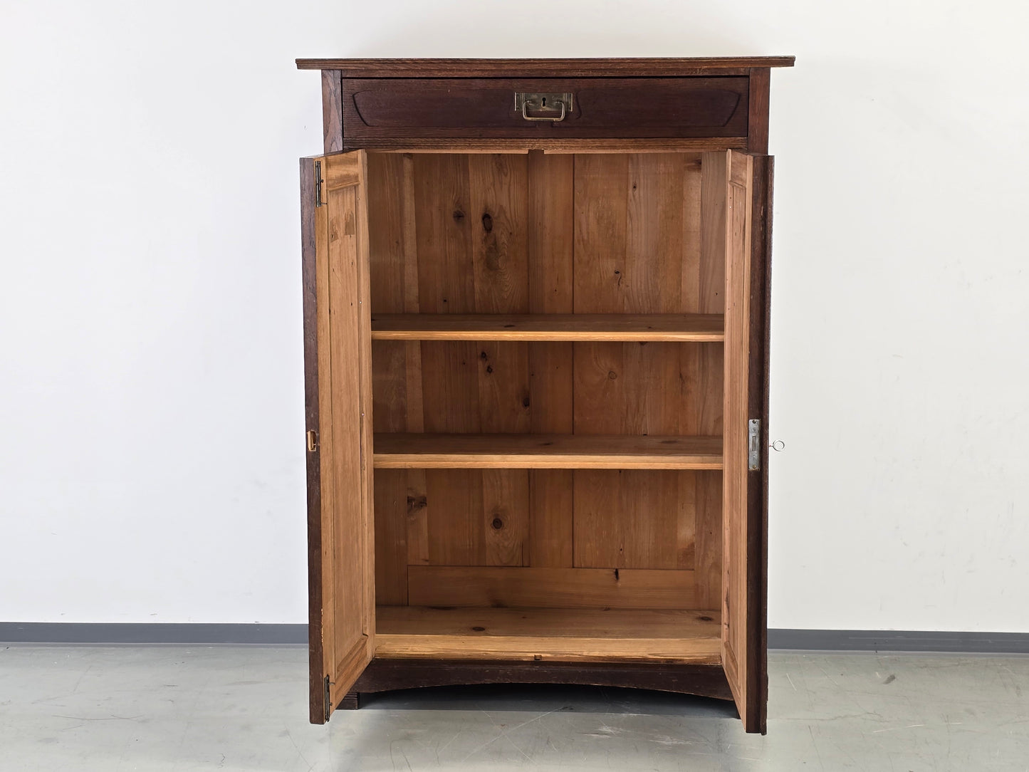 JUGENSTIL VERTIKO kommode schuhschrank antik holz eiche 1900