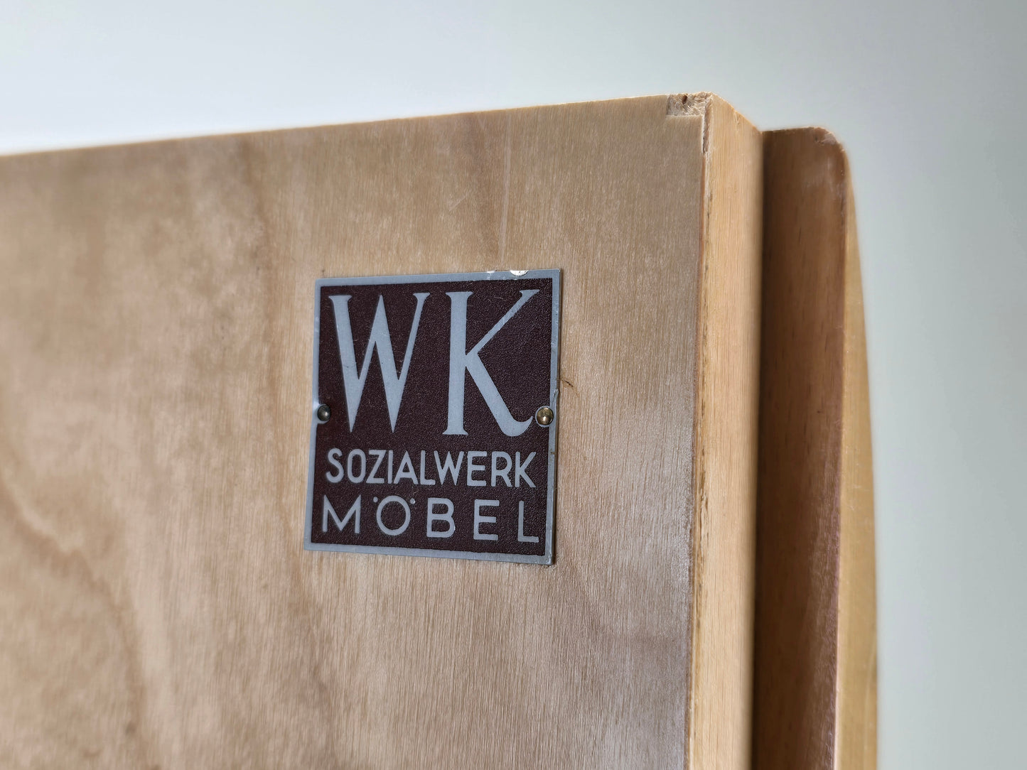 ARNO LAMBRECHT KLEIDERSCHRANK schrank holz birke vintage mid century retro wk möbel