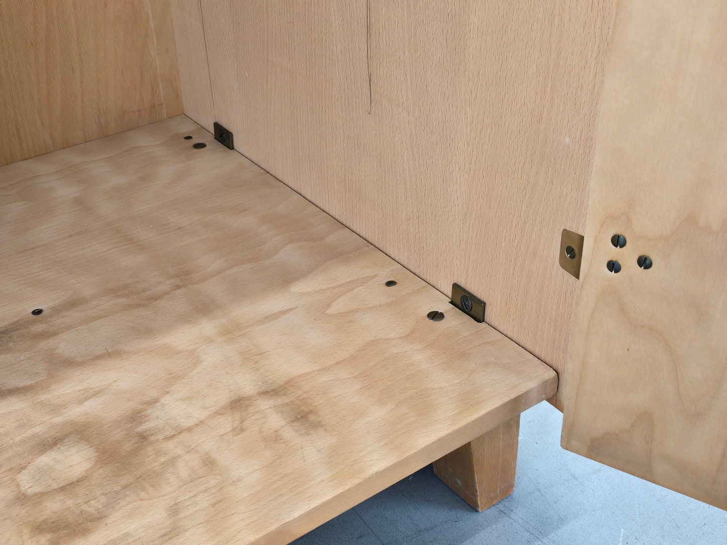 ARNO LAMBRECHT KLEIDERSCHRANK schrank holz birke vintage mid century retro wk möbel